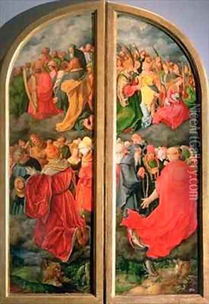 All Saints Day altarpiece Oil Painting - Durer or Duerer, Albrecht