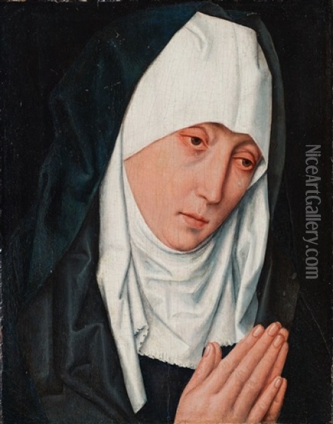 Trauernde Muttergottes Oil Painting - Dieric Bouts the Elder