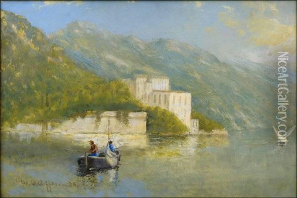 Venetian Sce Oil Painting - William Birdsall Gifford