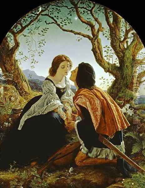 Hesperus, the Evening Star, Sacred to Lovers, 1855 Oil Painting - Sir Joseph Noel Paton