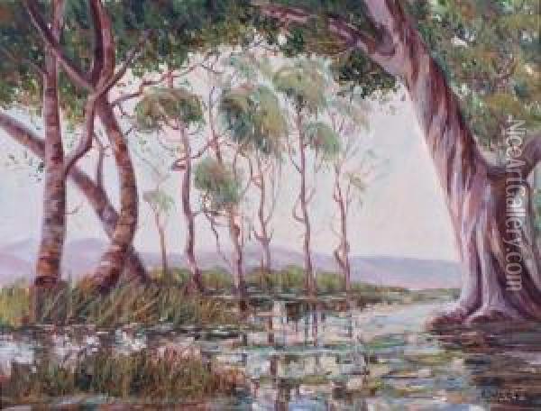 The Flood Plain Oil Painting - Robert Waden