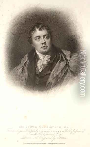 Sir James Mackintosh, illustration from A Collection of Portraits of Medical Men, compiled by Sir John William Thomson-Walker Oil Painting - Charles Wilkin