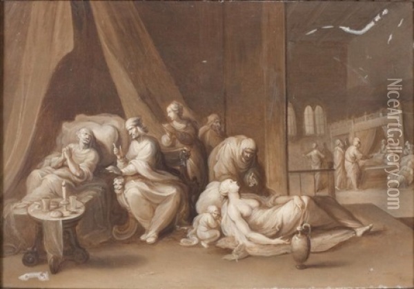 Les Trois Ages De La Vie Oil Painting - Frans Francken III