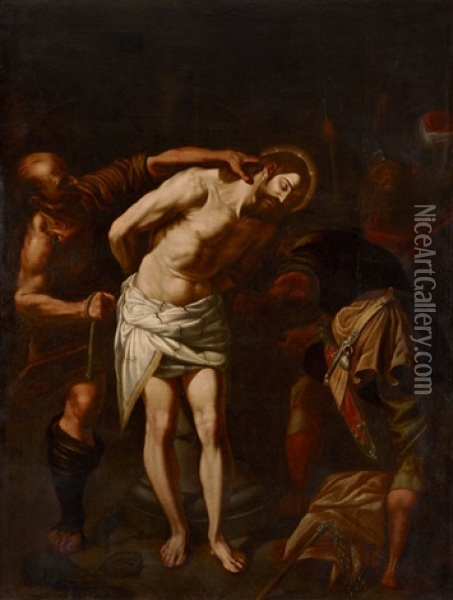 Christus An Der Geisselsaule Oil Painting -  Caravaggio