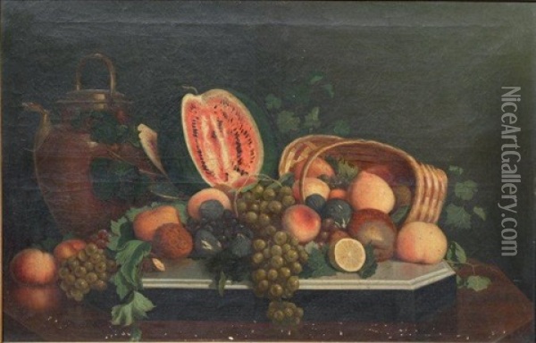 Nature Morte Aux Fruits Oil Painting - Joseph Camille Th. Contini