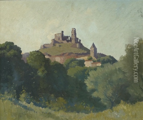 Chateau De Grimant Oil Painting - Elioth Gruner