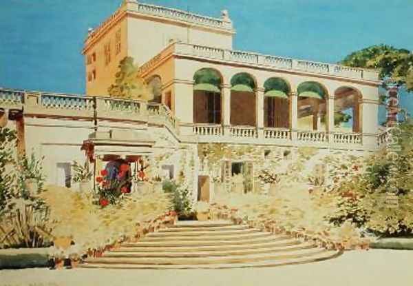 San Anton Palace Malta Oil Painting - Nicholas Krasnoff