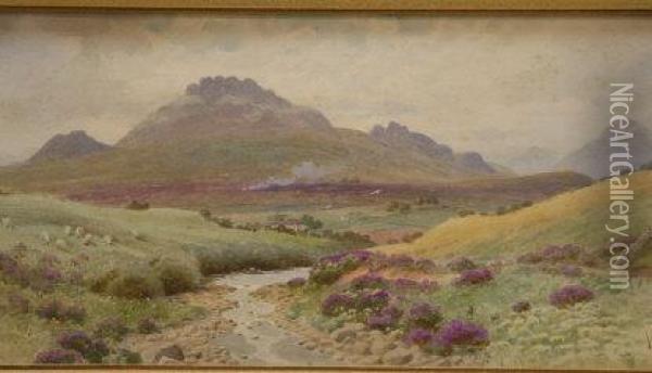 The Mountains Of Mourne Oil Painting - Joseph Carey Carey