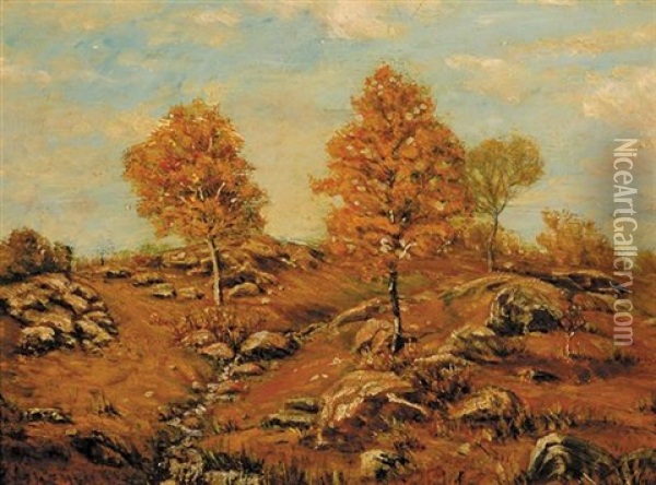 Autumn Hillside Oil Painting - Louis Michel Eilshemius