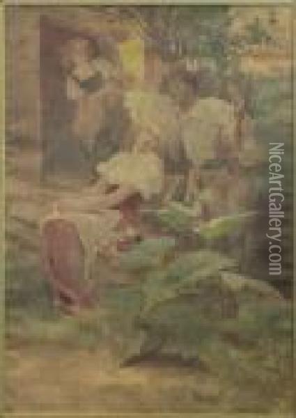 The Hunting Oil Painting - Alphonse Maria Mucha