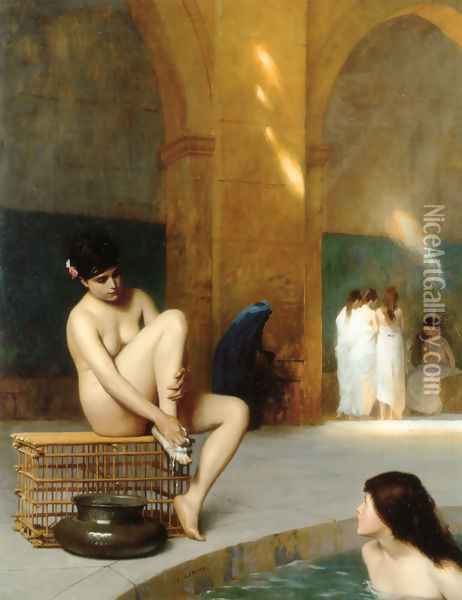 Femme nue (Nude Woman) Oil Painting - Jean-Leon Gerome