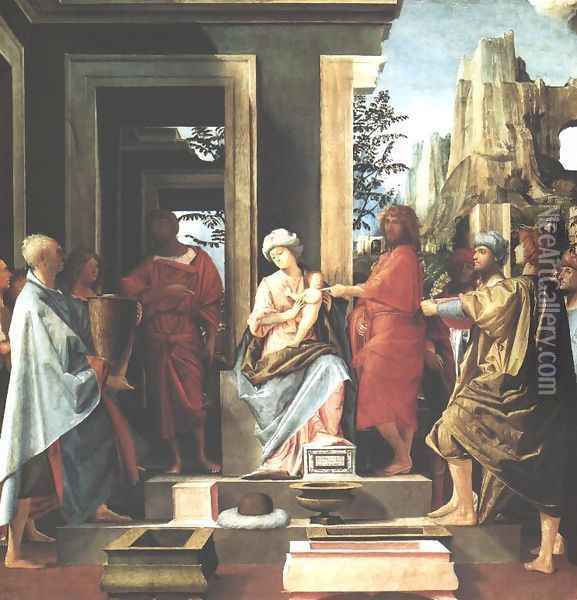 Adoration of the Magi Oil Painting - (Bartolomeo Suardi) Bramantino