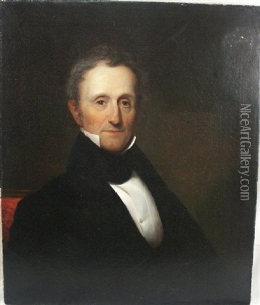 Portrait Of Nathaniel Spaulding Oil Painting - Daniel Huntington