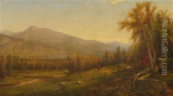 Autumn Oil Painting - Henry A. Ferguson