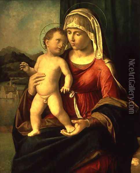 Madonna and Child Oil Painting - Giovanni Battista Cima da Conegliano