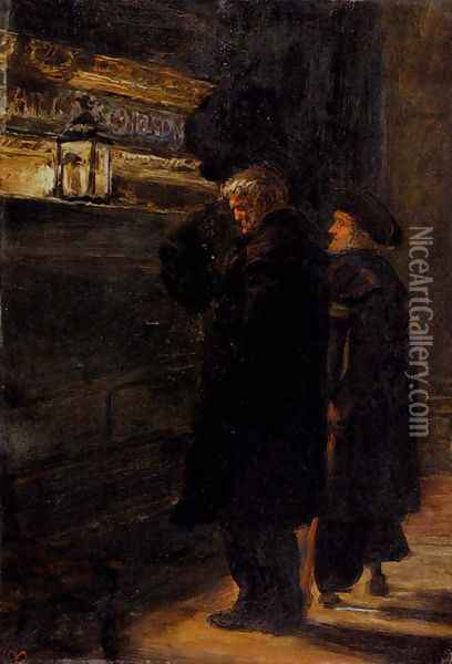 Greenwich Pensioners At The Tomb Of Nelson Oil Painting - Sir John Everett Millais