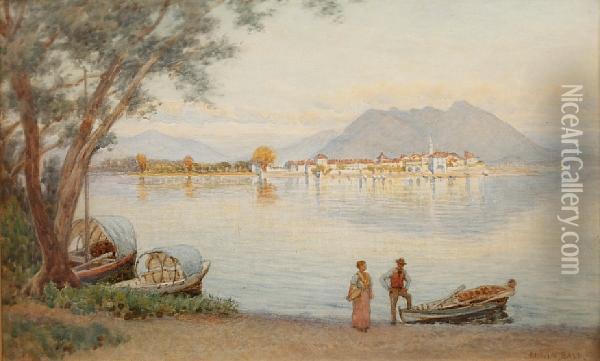 Dreamland - Isola Di Pescatori, Lago Maggiore Oil Painting - Edwin Bale