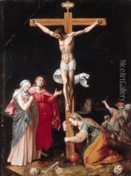 The Crucifixion Oil Painting - Jacob I De Backer