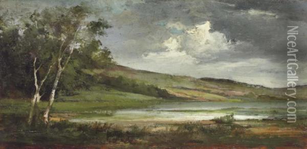 Les Rives De La Mosson Oil Painting - Gustave Courbet