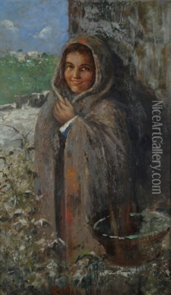 Bambina Oil Painting - Arturo Stagliano
