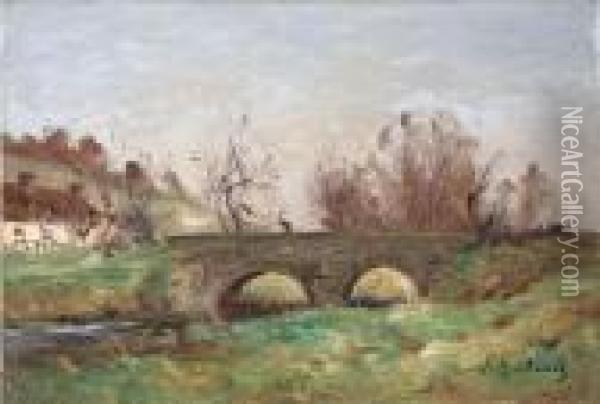 Pont Sur La Saire Oil Painting - Jean Baptiste Antoine Guillemet