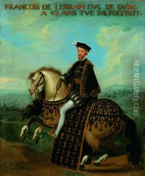 Portrait Du Duc De Guise Oil Painting - Claude Deruet