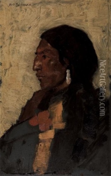 Indian Head Oil Painting - William Brymner