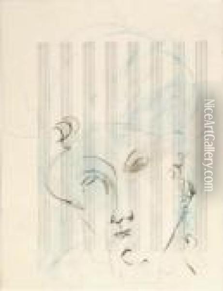 Bozzetto Per Ritratto Di Uomo Con Cappellino Oil Painting - Amedeo Modigliani