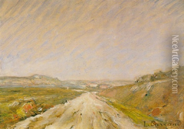 Chemin Dans La Campagne Oil Painting - Louis-Hilaire Carrand