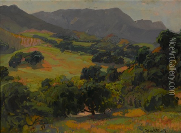 California Oaks Oil Painting - Franz Arthur Bischoff