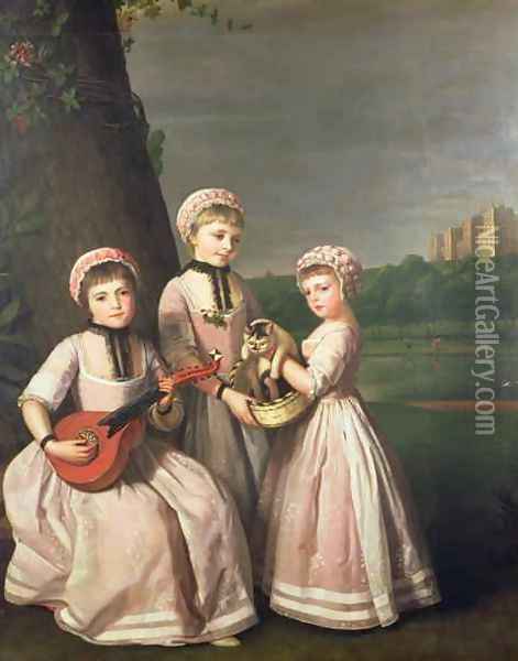 The Ladies Waldegrave 2 Oil Painting - George James