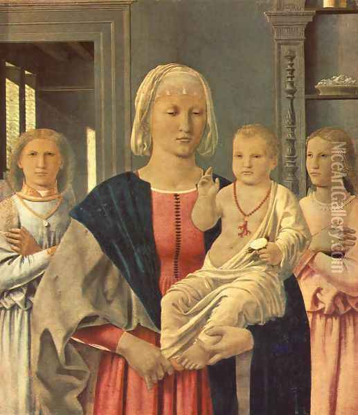 Madonna of Senigallia early 1470s Oil Painting - Piero della Francesca