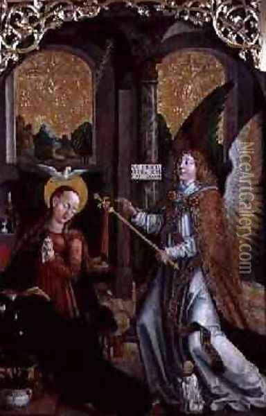 The Annunciation, 1517 Oil Painting - Jerzy Painter