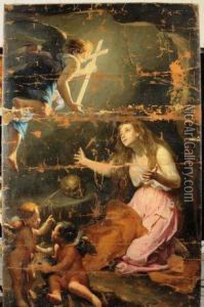 Maddalena Con Putti Oil Painting - Ignazio Stern