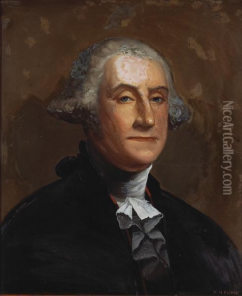 Portrait Of George Washington Oil Painting - William Matthew Prior