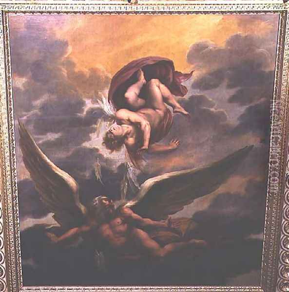 Daedalus and Icarus Oil Painting - Giuseppe Cesari