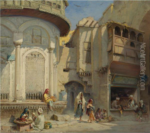 An Afternoon In Cairo Oil Painting - Frans Wilhelm Odelmark