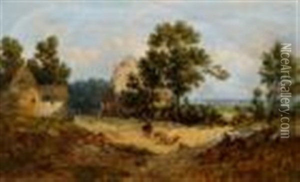 Rustic Landscape Oil Painting - John Holland
