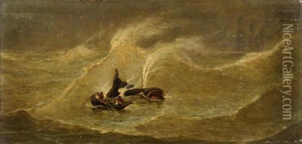 The Whale Oil Painting - Jan Van De Kerkhove