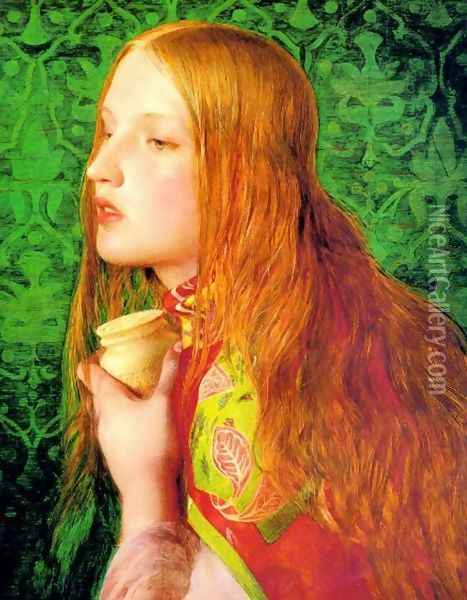 Mary Magdalene Oil Painting - Anthony Frederick Sandys