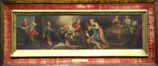 Birth Of The Virgin Oil Painting - Antonie Palamedesz
