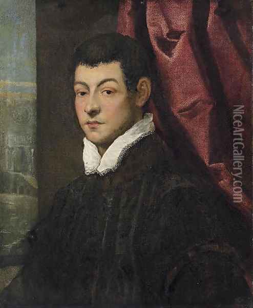 Portrait of a gentleman 3 Oil Painting - Jacopo Tintoretto (Robusti)
