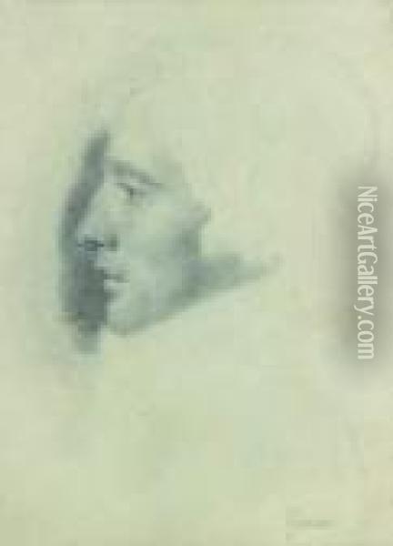 Talleyrand De Profil Oil Painting - Anne-Louis Girodet de Roucy-Triosson