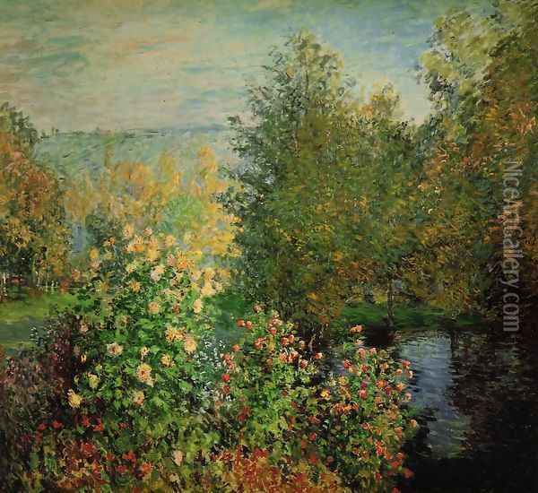 The Hoschedes Garden At Montgeron Oil Painting - Claude Oscar Monet