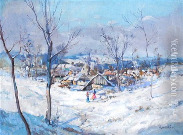Winter Oil Painting - Marcel Krasicky