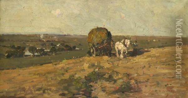 Ploughing The Field Oil Painting - William Beckwith Mcinnes