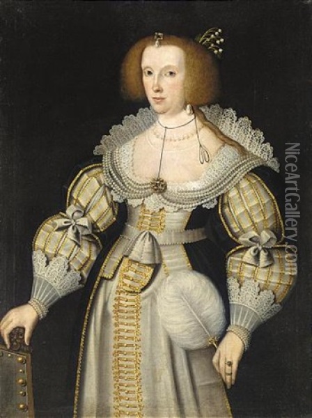 Portrait Of A Lady Oil Painting - Marcus Gerards the Younger