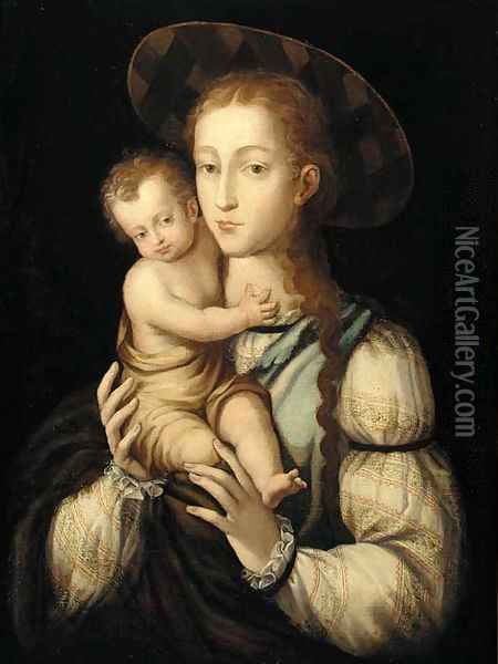 The Madonna and Child Oil Painting - Luis de Morales