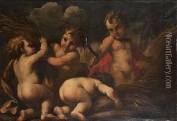 Allegorie De L'ete Oil Painting - Girolamo Troppa
