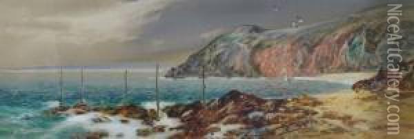 The Headland Oil Painting - John Shapland